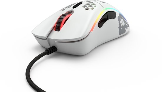 Glorious PC Gaming Race Model D- (small) - Muis - voor gaming - 6 knoppen - 12000 dpi - Mat Wit