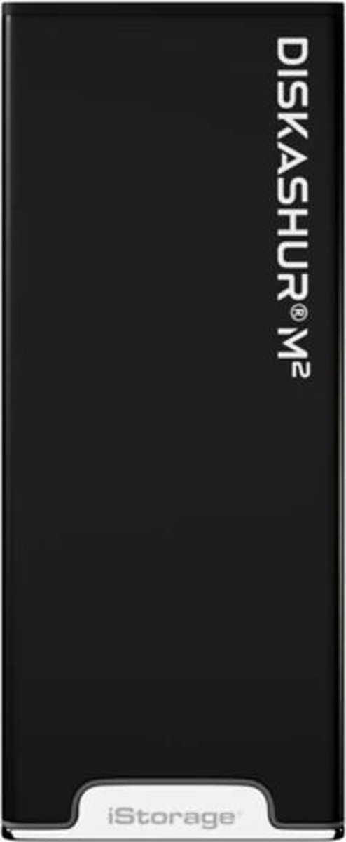iStorage diskAshur M2 - externe harde schijf - M2 SSD - 120 GB - USB - 256-bit - Zwart