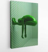 Art abstrait pli artistique - toile d' Art moderne - vertical - 206064 - 115 * 75 vertical