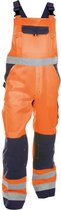Dassy Profesional Workwear Hoge Zichtbaarheidsbretelbroek Met Kniezakken - Toulouse Fluo-oranje/marineblauw - Mt 54