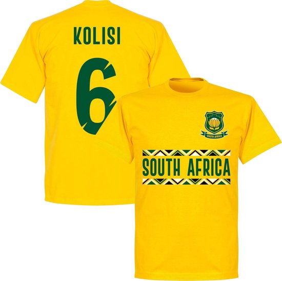 Zuid Afrika Kolisi 6 Rugby Team T-Shirt - Geel - XXXL