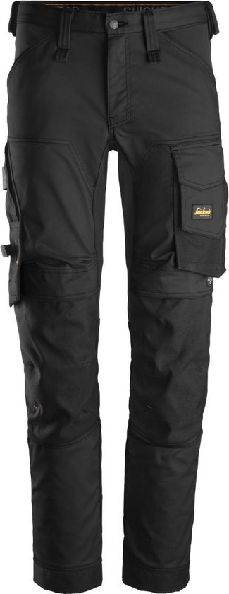 Snickers 6241 AllroundWork, Stretch Werkbroek met Holsterzakken - Zwart/Zwart - 64