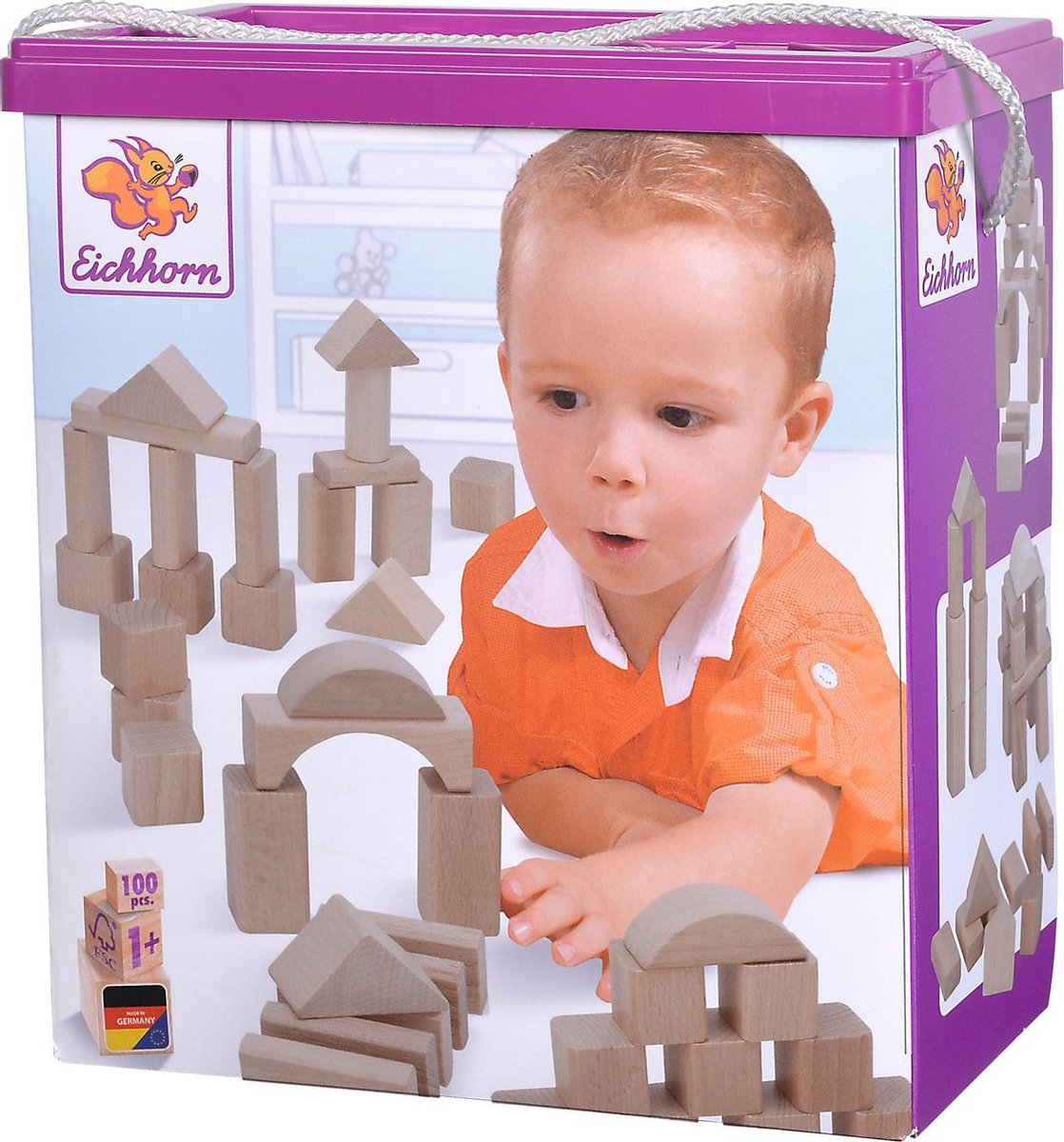 Eichhorn Natural Wooden Blocks
