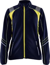 Blaklader Dames Microfleecevest 4973-1010 - Marine/High Vis Geel - XS