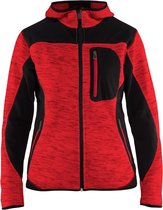 Blaklader Dames Vest met Softshell 4931-2117 - Rood/Zwart - XXL