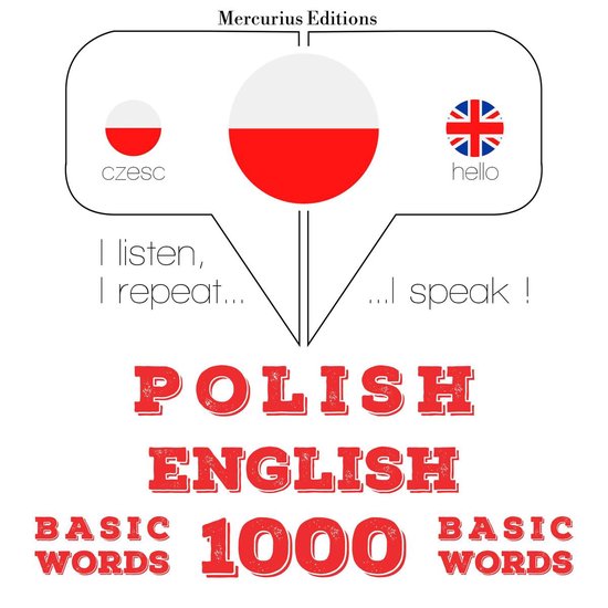 Polski - Angielski: 1000 podstawowych słów - cover