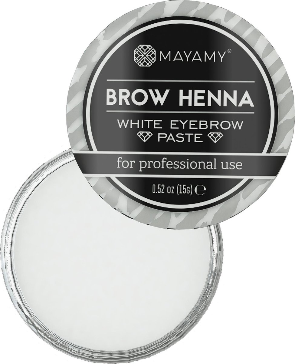 Iedereen Rodeo Geleidbaarheid MAYAMY professional Henna Brows White Paste 15g | Wenkbrauw Witte Pasta 15g  voor... | bol.com