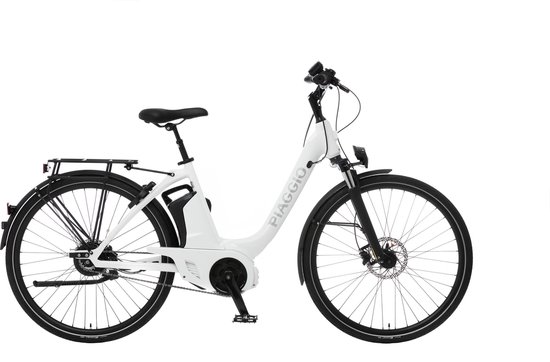 Piaggio E-Bike Uni Mech Comfort Bianco Lucido | maat S (47) | bol.com