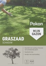 Pokon Graszaad Schaduw - 1kg - Gazonzaad - Geschikt voor 40m² tot 60m² - Speciaal voor een schaduwrijk gazon