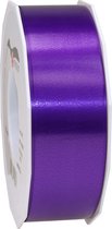 1x XL Hobby/decoratie paarse satijnen sierlinten 4 cm/40 mm x 91 meter- Luxe kwaliteit - Cadeaulint satijnlint/ribbon