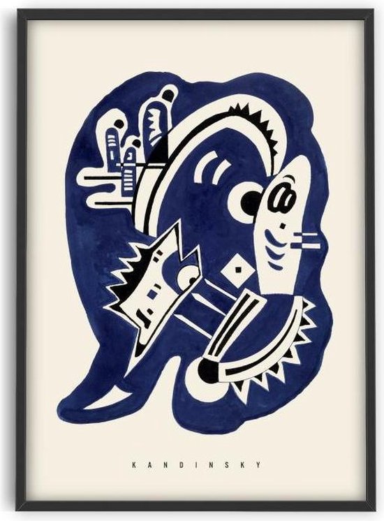 Kandinsky - Blue - 50x70 cm - Art Poster - PSTR studio