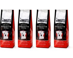 Bialetti Moka Classico gemalen koffie - 4 x 250 gram