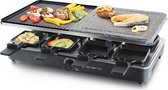 Emerio RG-110035 - Gourmetset met steengrill - 8 personen - Anti-aanbak laag - Grillpaten