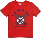 MICKEY T-shirt met korte mouw Boy 100% katoen rood