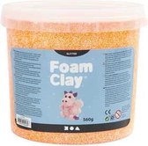 Foam Clay®, oranje, glitter, 560gr