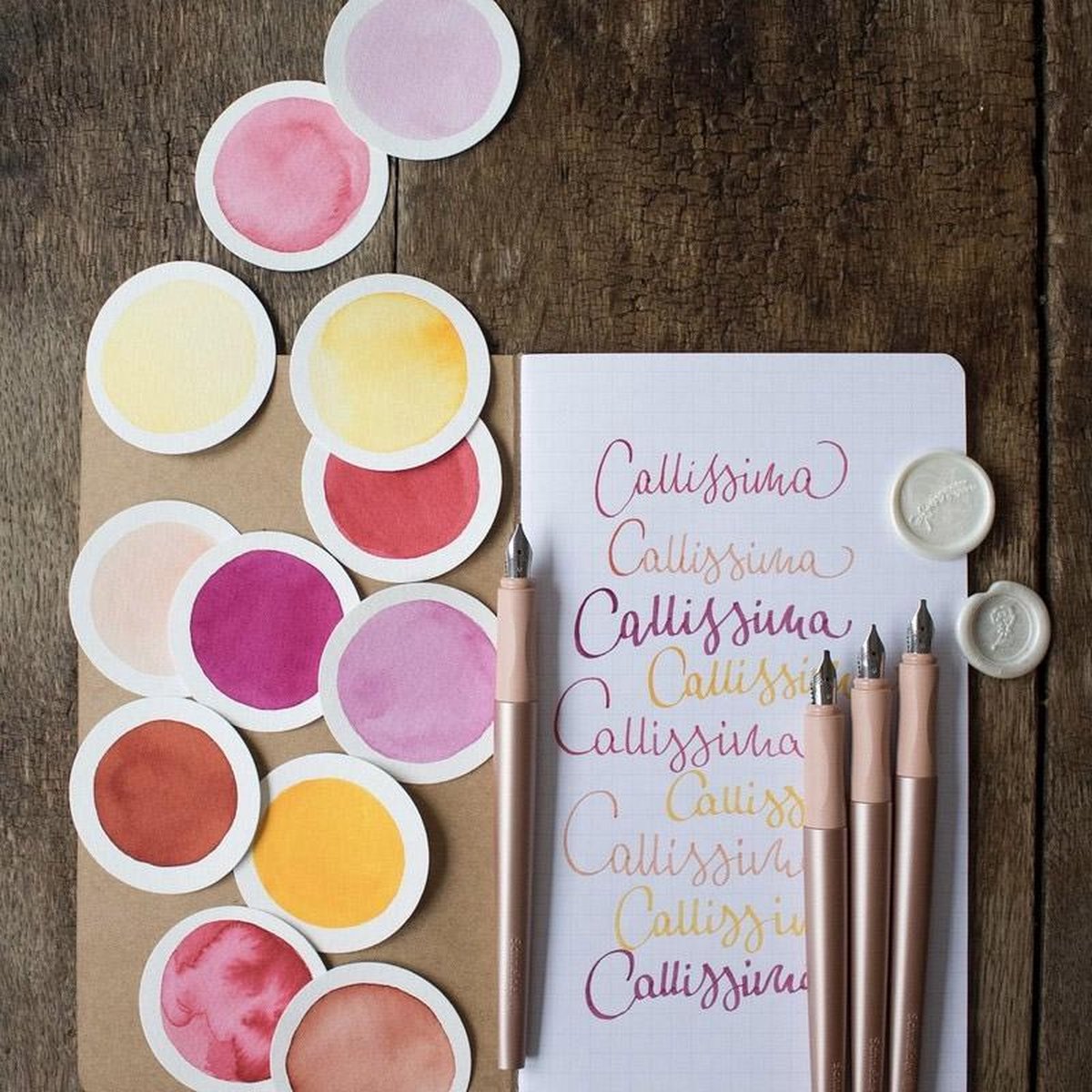 Schneider kalligrafieset – Callissima – kalligrafie vulpen – giftbox – abrikoos – S-143806 — afbeelding 5