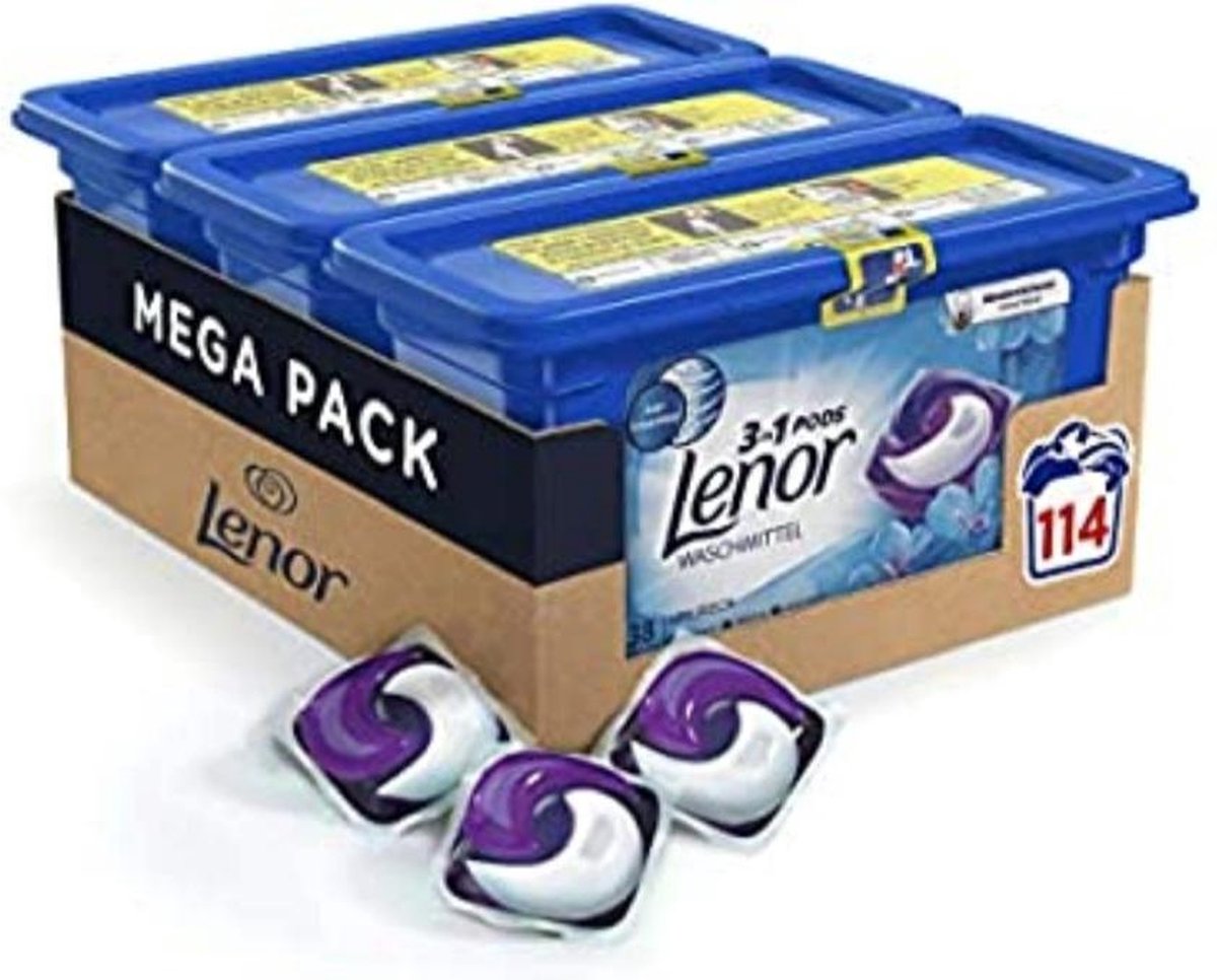 Lenor All In One Wasmiddel Pods April Fresh 3 X 38 Pods 114 Lenor All In One Wasmiddel Pods April Fresh 3 X 38 Pods 114