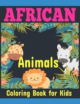 African animals coloring book for kids