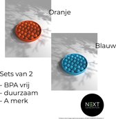 Set van 2 Bubble Fidget Toys - POP IT set Oranje & Blauw - RTL4