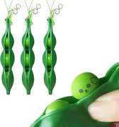 Fidget pea poppers - Antistress Bonen Sleutelhanger - Groen