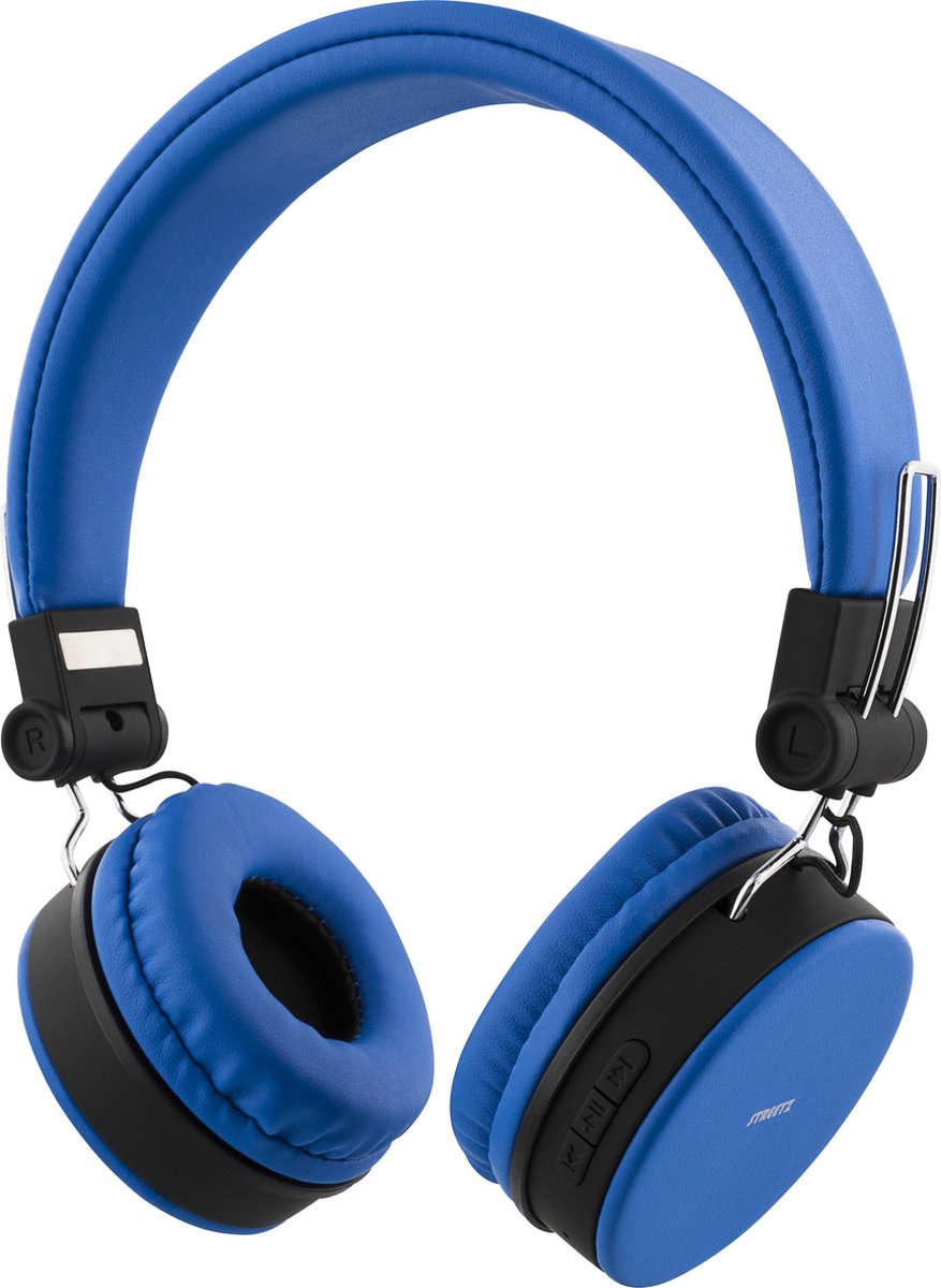 STREETZ HL-BT401 Opvouwbare draadloze On-ear hoofdtelefoon met microfoon - Blauw