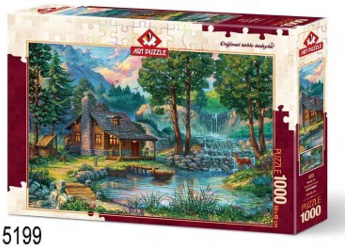 Art Puzzle puzzel Fairytale House - 1000 stukjes sprookjeshuis.
