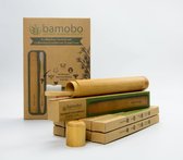 Bamboe Tandenborstel (8 stuks met verschillend icon) - Met Bamboe Reis-Etui - Medium voor Volwassenen - Biologisch Afbreekbare Bamboe Tandenborstels
