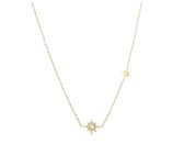 Morning Star Double Ketting met Strass