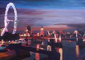 Steden Poster - London Skyline Painted 3 - Wandposter 60 x 40 cm