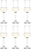 Libbey Grappaglas Nivah - 90 ml / 9 cl - 6 stuks - borrelglaasjes - likeurglas - shotglas - vaatwasserbestendig - hoge kwaliteit