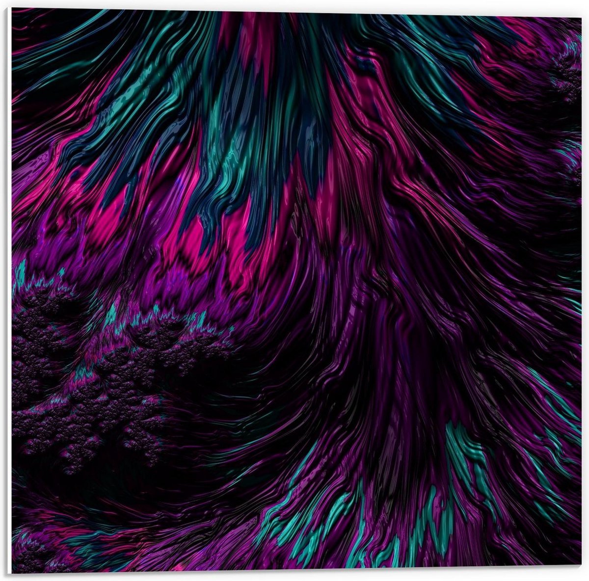 Forex - Paars/Blauwe Boomstam - 50x50cm Foto op Forex