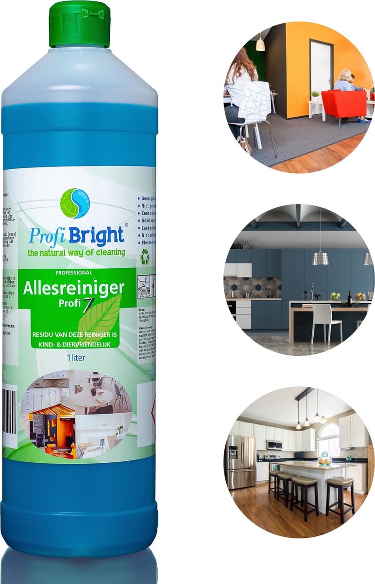 ProfiBright Consument - Allesreiniger Profi7 - Interieurreiniger - Concentraat - Fris van geur - Navul - Dierproefvrij - 1 liter
