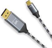 USB-C naar DisplayPort 1.4  Kabel (lengte 3 meter)