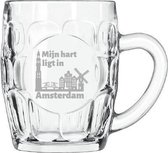 Chope à bière gravée 55 cl Amsterdam