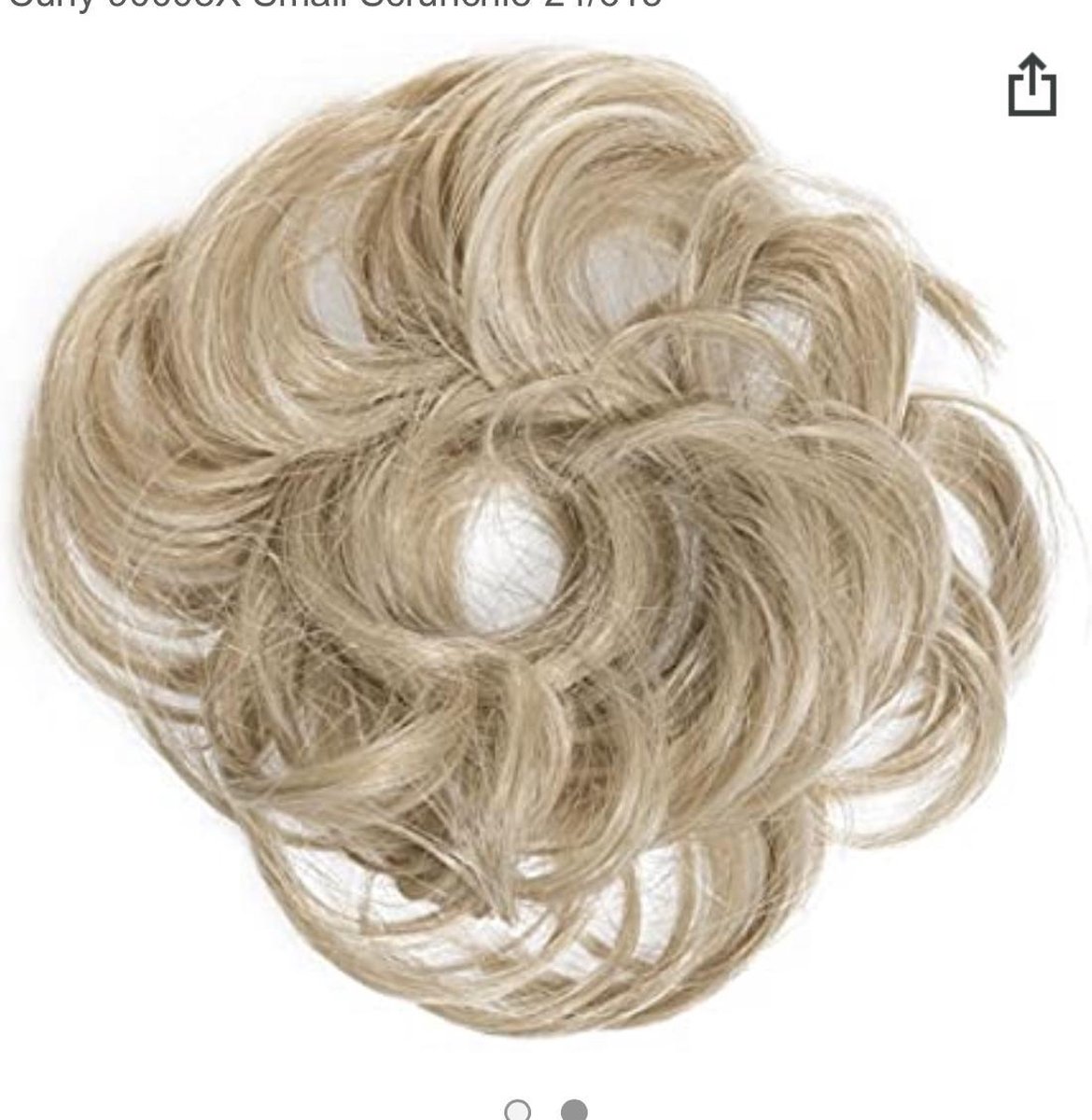 Messy Bun Haarstuk kleur ash blond hairextensions knot wrap JAPANESE  FIBREHAIR | bol.com