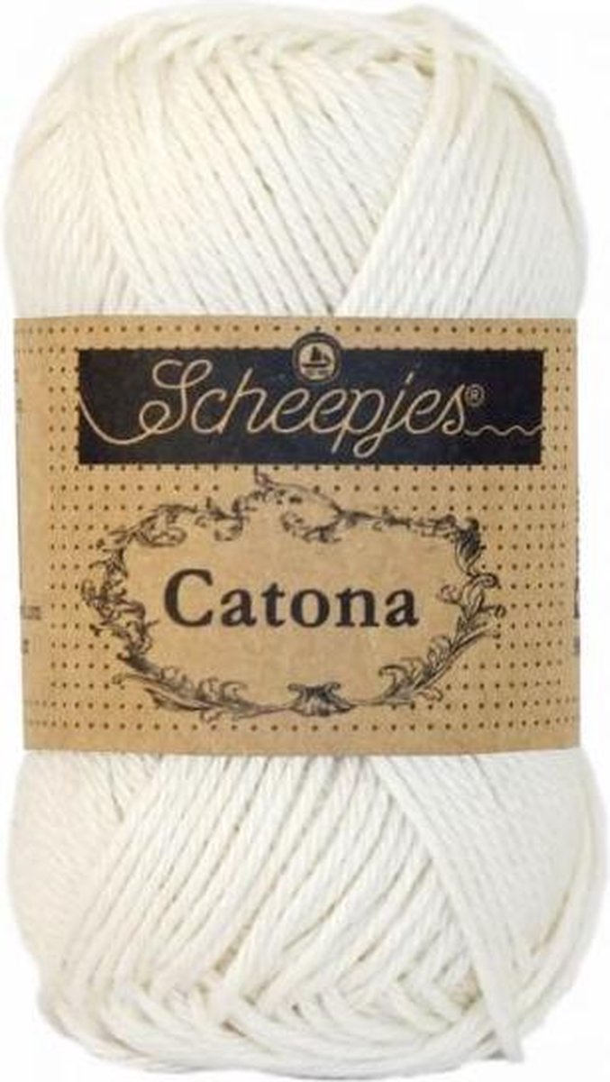 5 bollen Scheepjes Catona 105 Bridel White