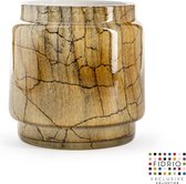 Design vaas Pot - Fidrio DESERT - glas, mondgeblazen bloemenvaas - diameter 17 cm hoogte 20,5 cm