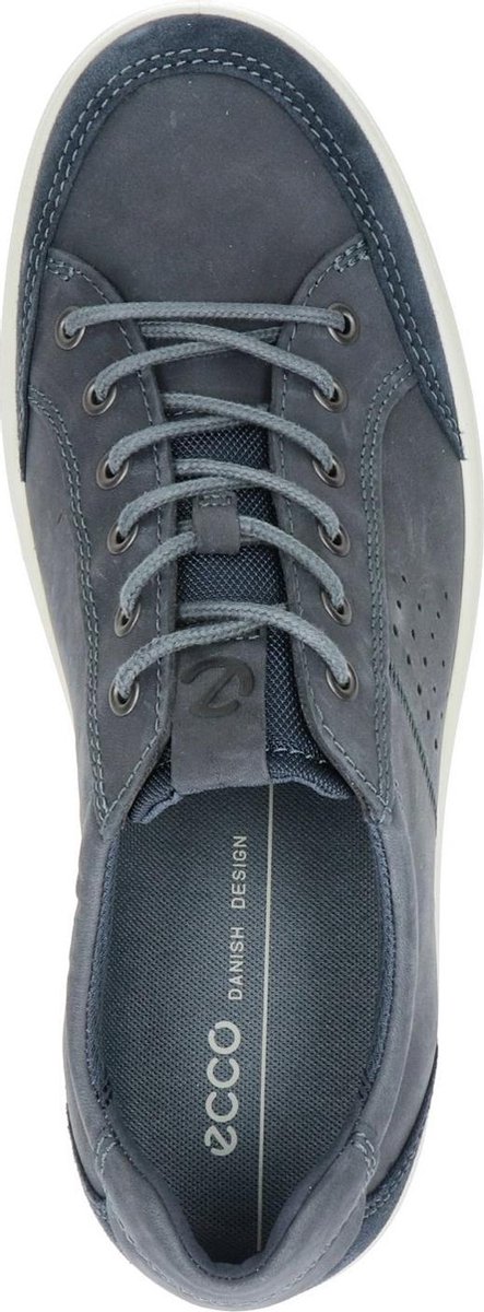 Ecco Soft Classic heren sneaker - Blauw - Maat 48 | bol.com
