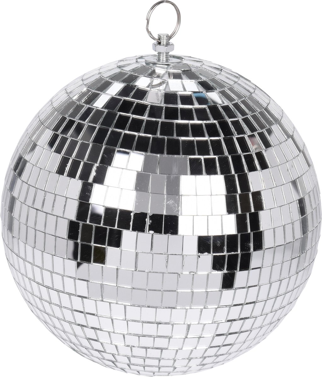Spiegelbal 18cm zilver discobal