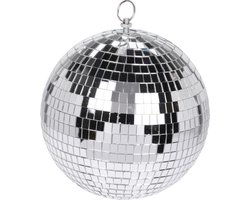 Spiegelbal 18cm zilver discobal