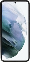 Mobiparts Siliconen Cover Case Samsung Galaxy S21 Zwart hoesje