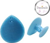 Demiracle Siliconen Gezichtsborstel - Blauw - Borstel - Gezicht - Gezichtsreiniging - Face cleaner - Beauty pad