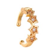 Sterretjes ear cuff | goud gekleurd