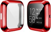 YPCd® FitBit Versa 2 Siliconen Case - Rouge - 360 Protection