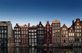 Puzzel met rijtjes huizen in Amsterdam – Grachten – Holland - Moeilijke Puzzel - 1000 stukjes