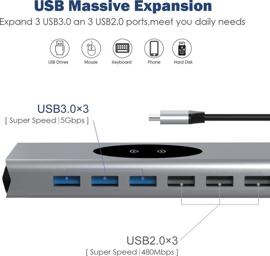 Cable USB A vers Micro-USB de 50cm - USB2.0 - 10W - 480Mbps noir