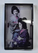 Decoratief Japans dienblad PTMD: 25 x 40 x 4 cm
