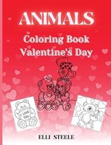 Animals Coloring Book Valentine's Day