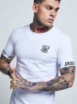 SIKSILK S/S RAGLAN TECH TEE- WHITE