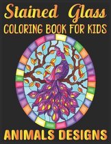 stained glass Coloring Book For Kids Animals Designs